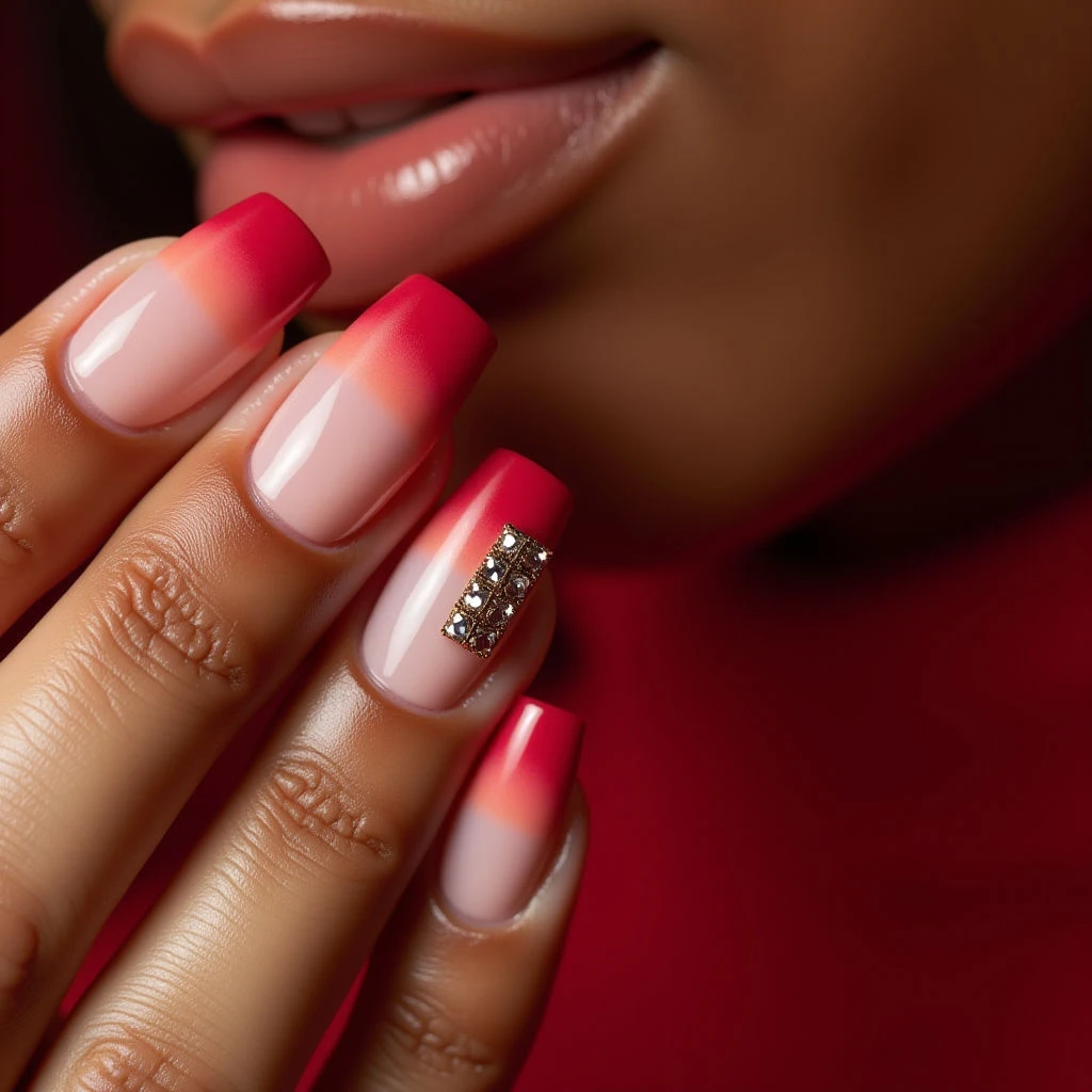 Chrome Ombre Toe Nails for Dark Skin - Summer Style!