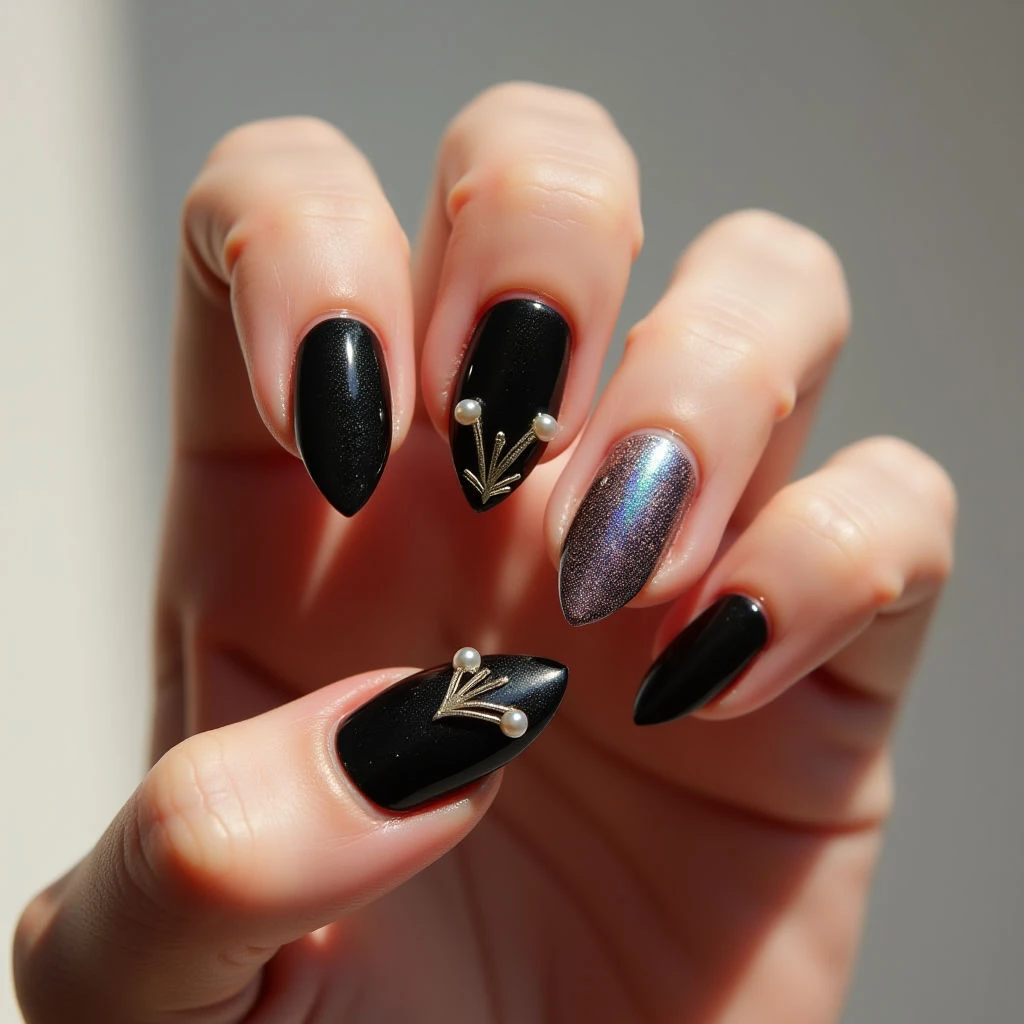 Black Chrome Arrowhead Nails: A Fall Aesthetic Guide