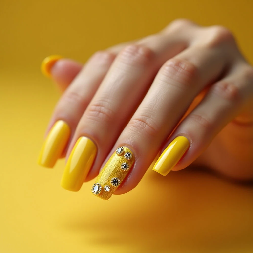 Lemon Yellow French Tip Nails: Meaning & Spring Aesthetic