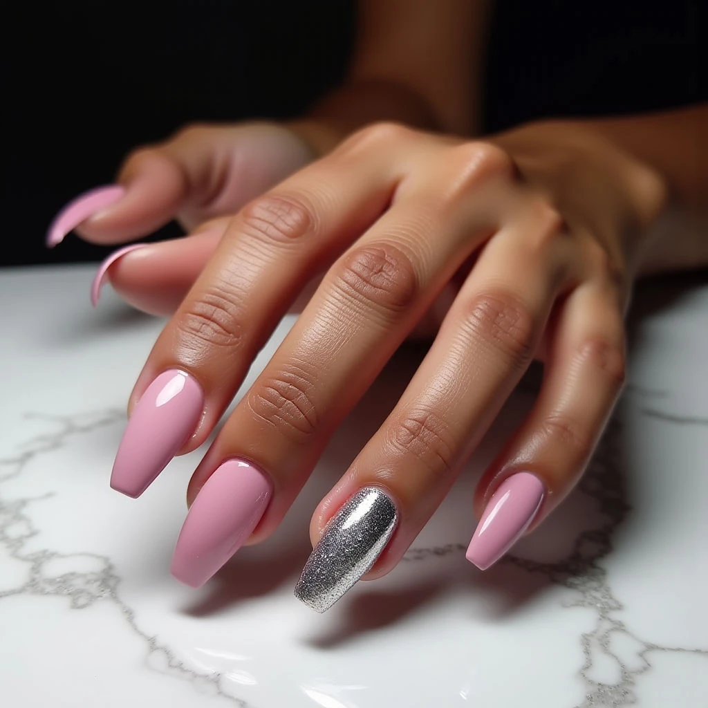 Summer Chrome Nails for Tanned Skin: A Goth Stiletto Guide