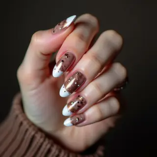 Rose Gold French Tip Nails: Short & Stunning Designs