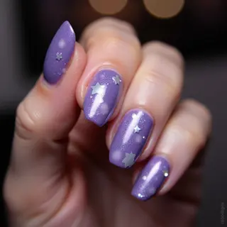Celestial Lilac Galaxy Fall Nails: A Stunning Tutorial
