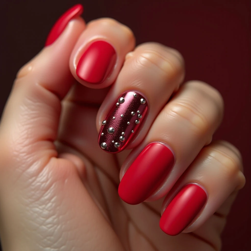 Dazzling Winter Feet: Christmas Chrome 3D Nail Art