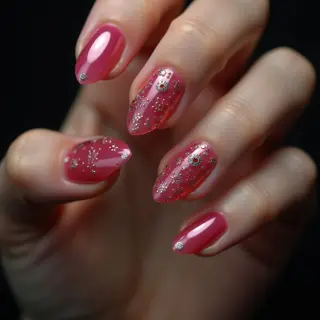 Pink Chrome Stiletto Nails: A Winter Dressy Look!