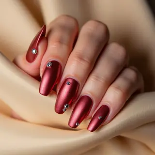 Chrome Watery Toe Nails: Fall's Velvet Matte Dream